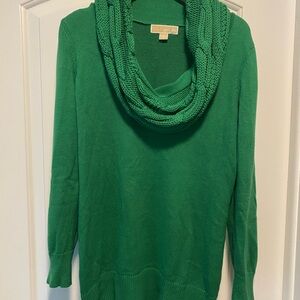 MICHAEL Michael Kors Green Cowl Neck Sweater